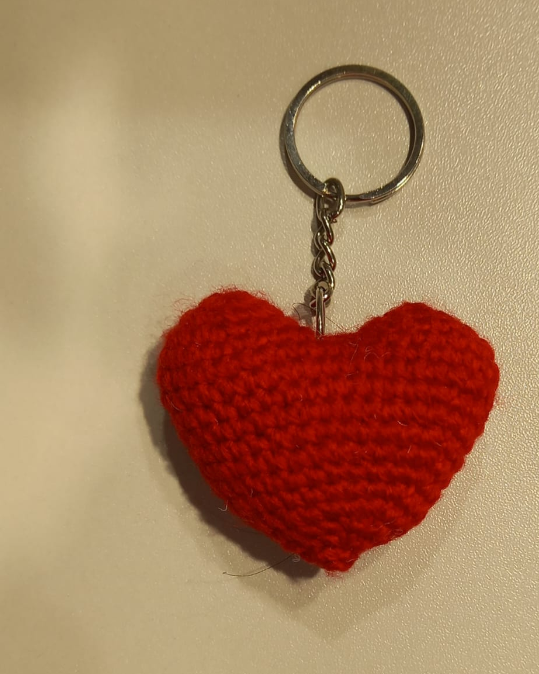 Heart Crochet Keychain