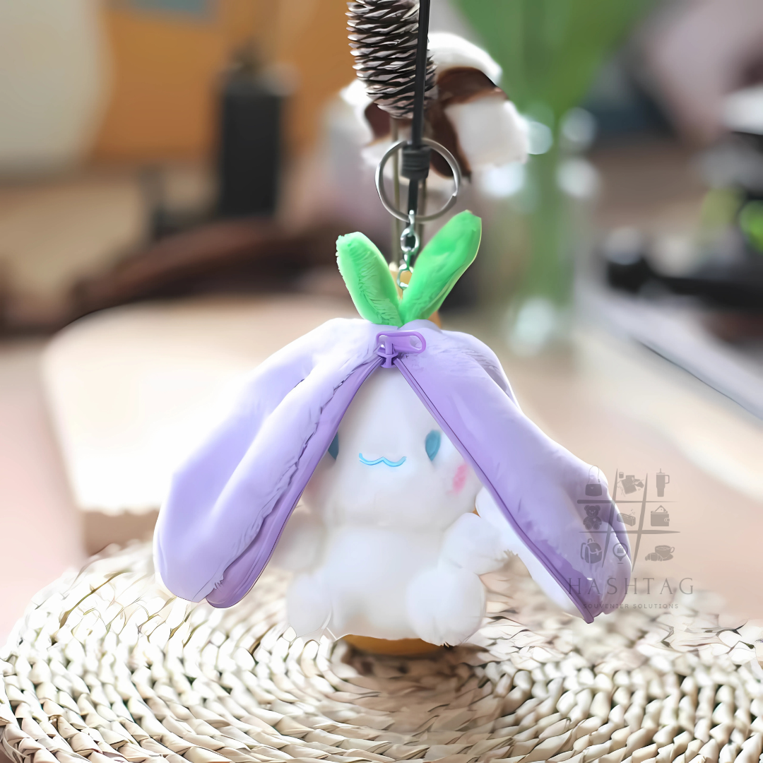 Cute Bunny Soft Keychain