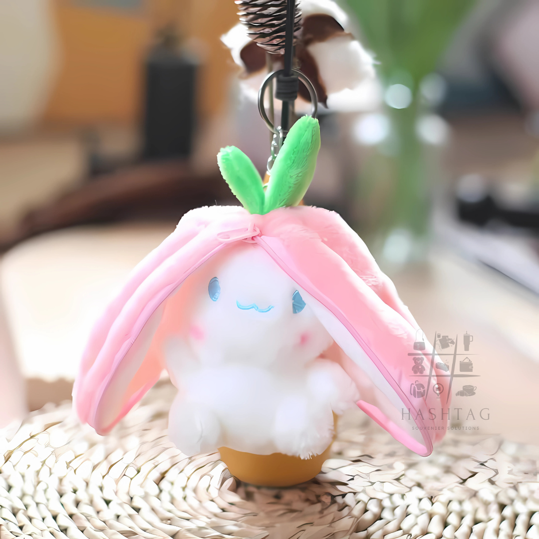Cute Bunny Soft Keychain