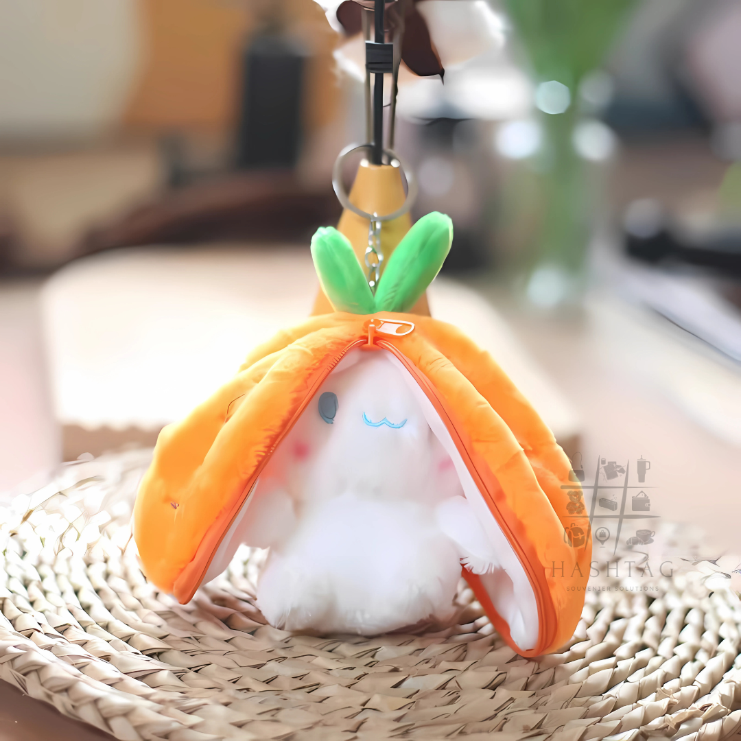 Cute Bunny Soft Keychain