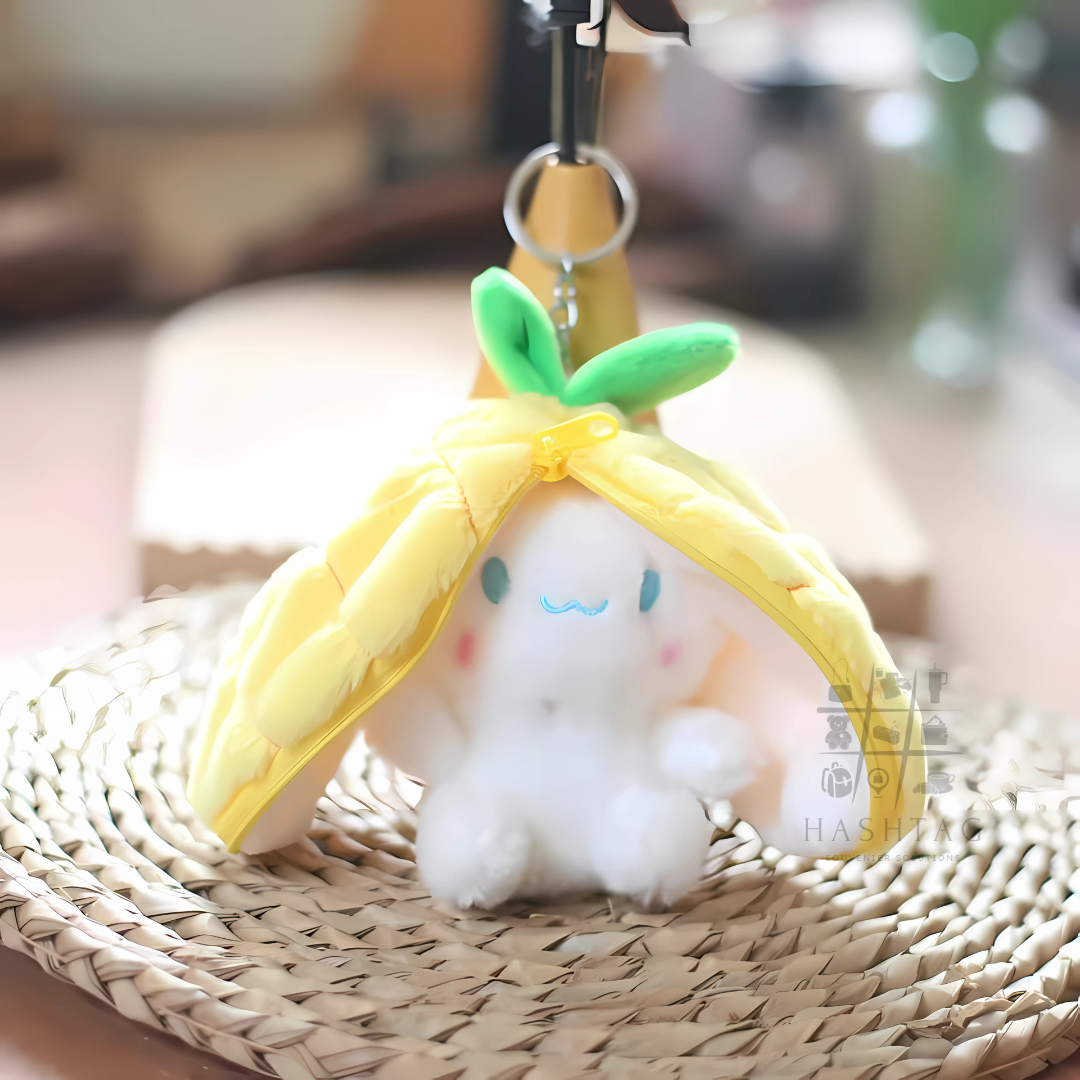 Cute Bunny Soft Keychain